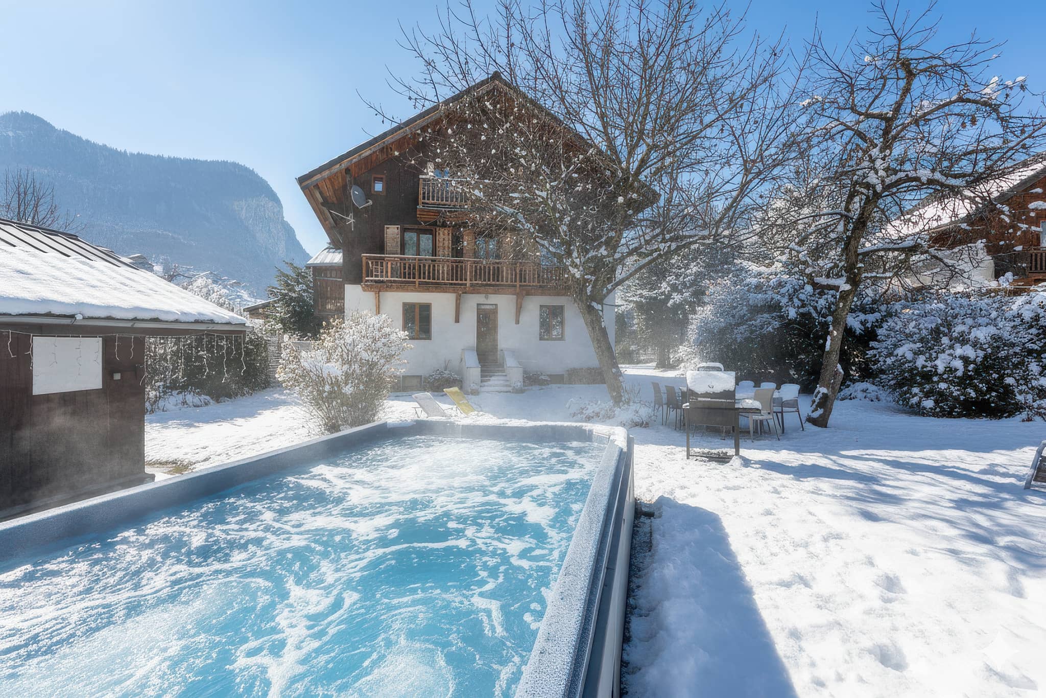 Chalet #1 Swim Spa Society main view